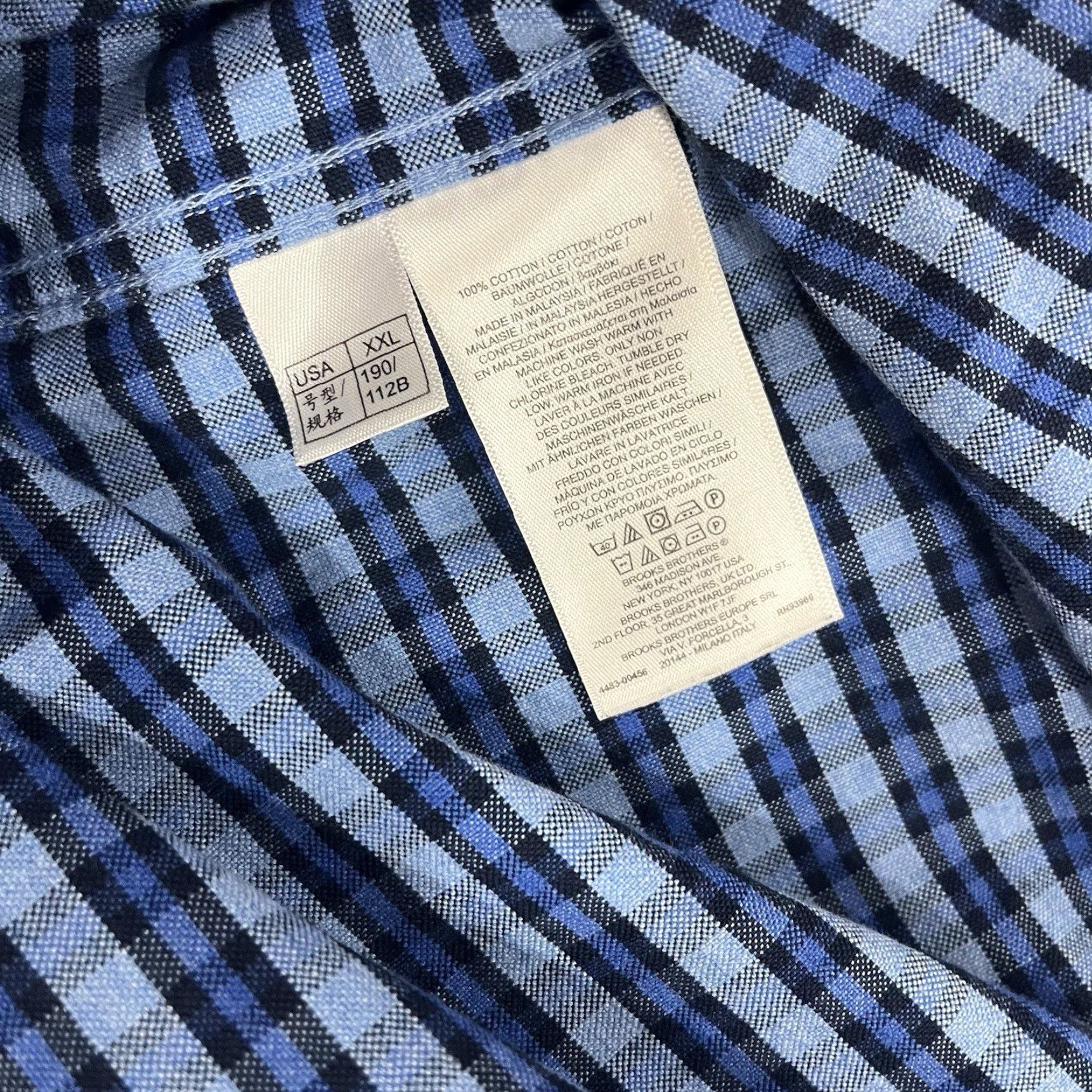 Brooks Brothers Brooks Brothers Red Fleece Button-Up Shirt Mens XXL Plaid Blue Shirt Size US XXL / EU 58 / 5 - 4 Thumbnail
