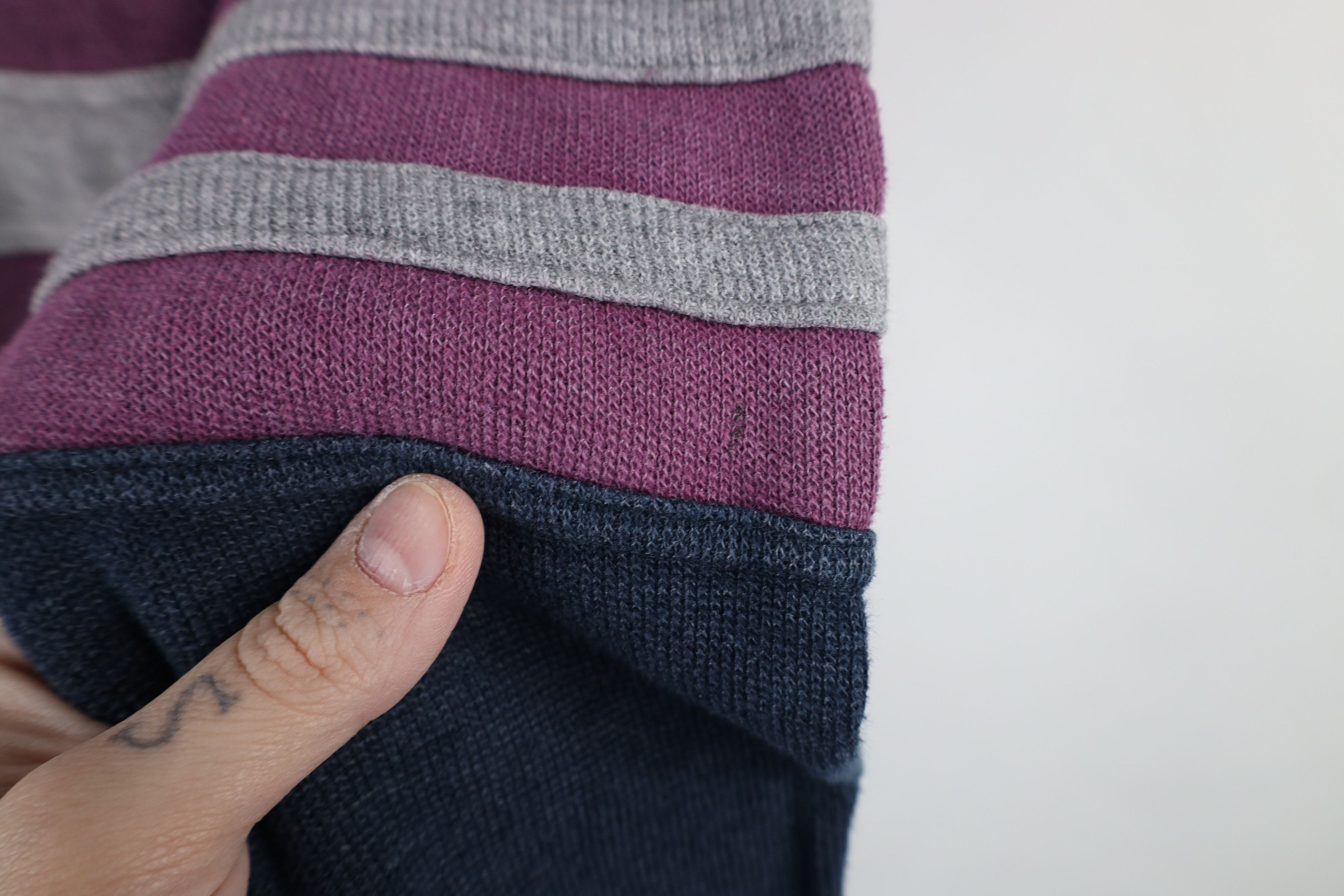Vintage Vintage 90s Streetwear Thermal Waffle Knit Pullover Polo Size US M / EU 48-50 / 2 - 9 Thumbnail