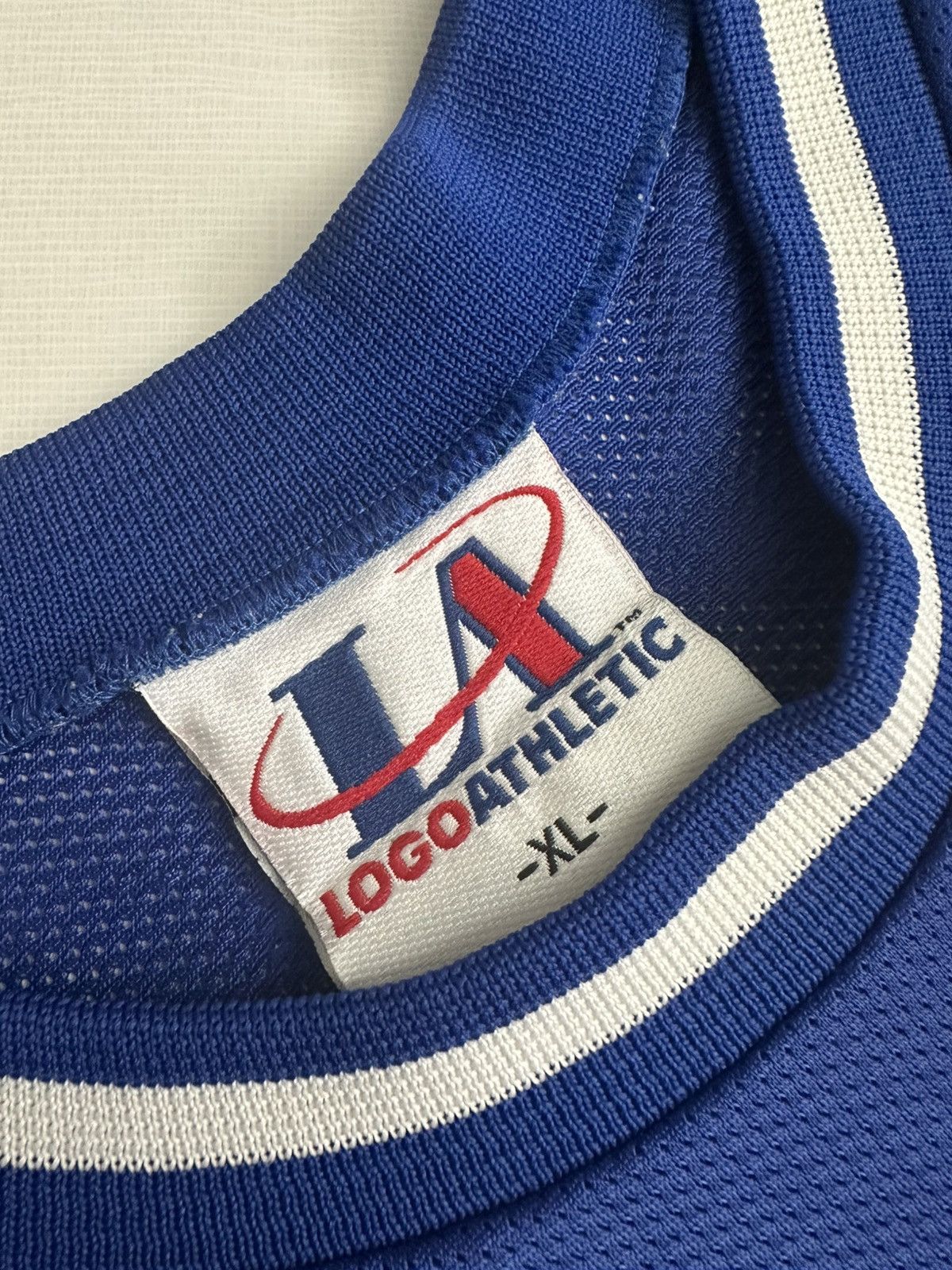 Logo Athletic × Vintage Vintage 90s Duke Blue Devils Logo Athletic Basketball Jersey Size US XL / EU 56 / 4 - 3 Thumbnail