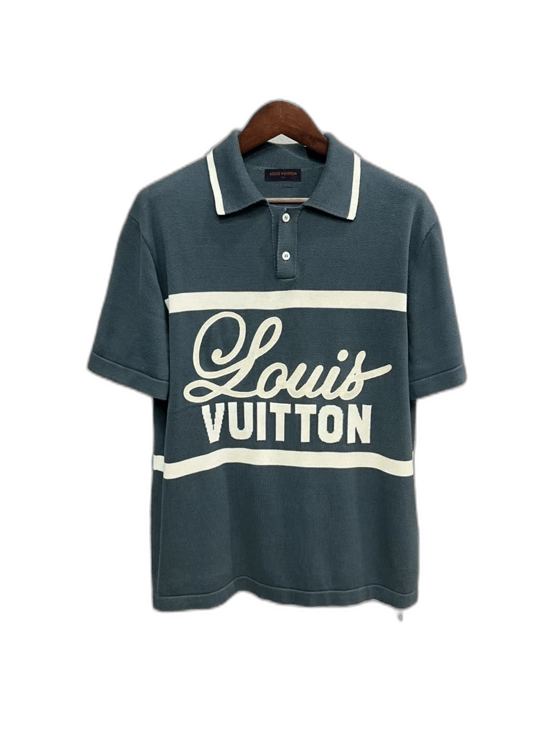 Louis Vuitton Louis Vuitton White Green Embroidered Polo Shirt Size US M / EU 48-50 / 2 - 1 Thumbnail