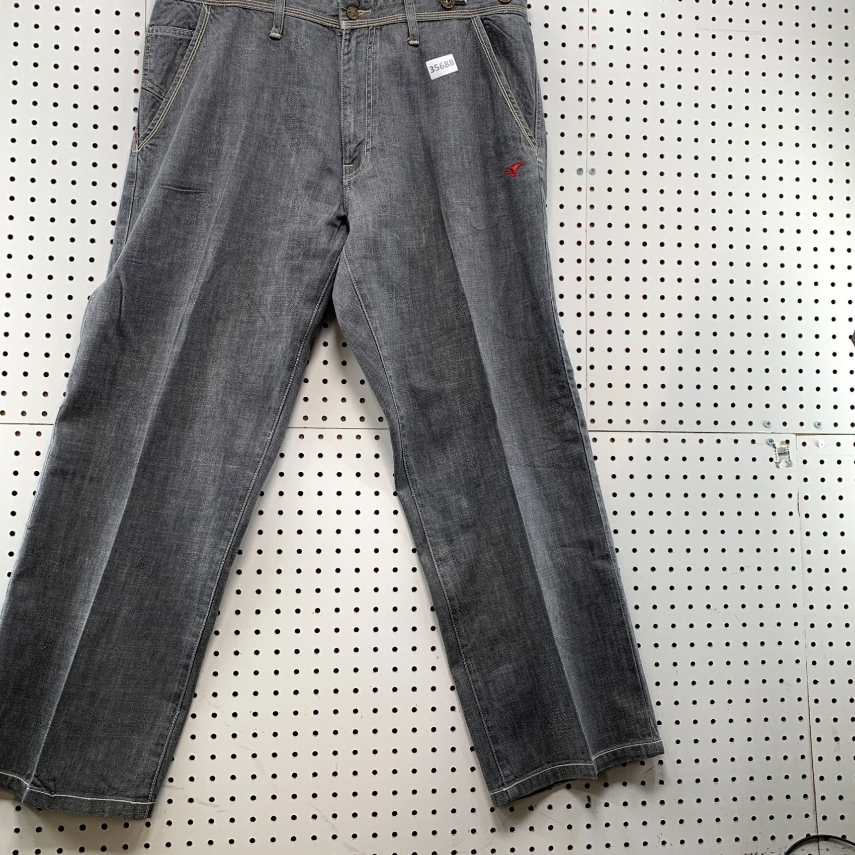 Denime VINTAGE Artful Dodger Denim Jeans Men 42 40x32 Gray Distressed Y2K Style Size US 42 / EU 58 - 5 Thumbnail