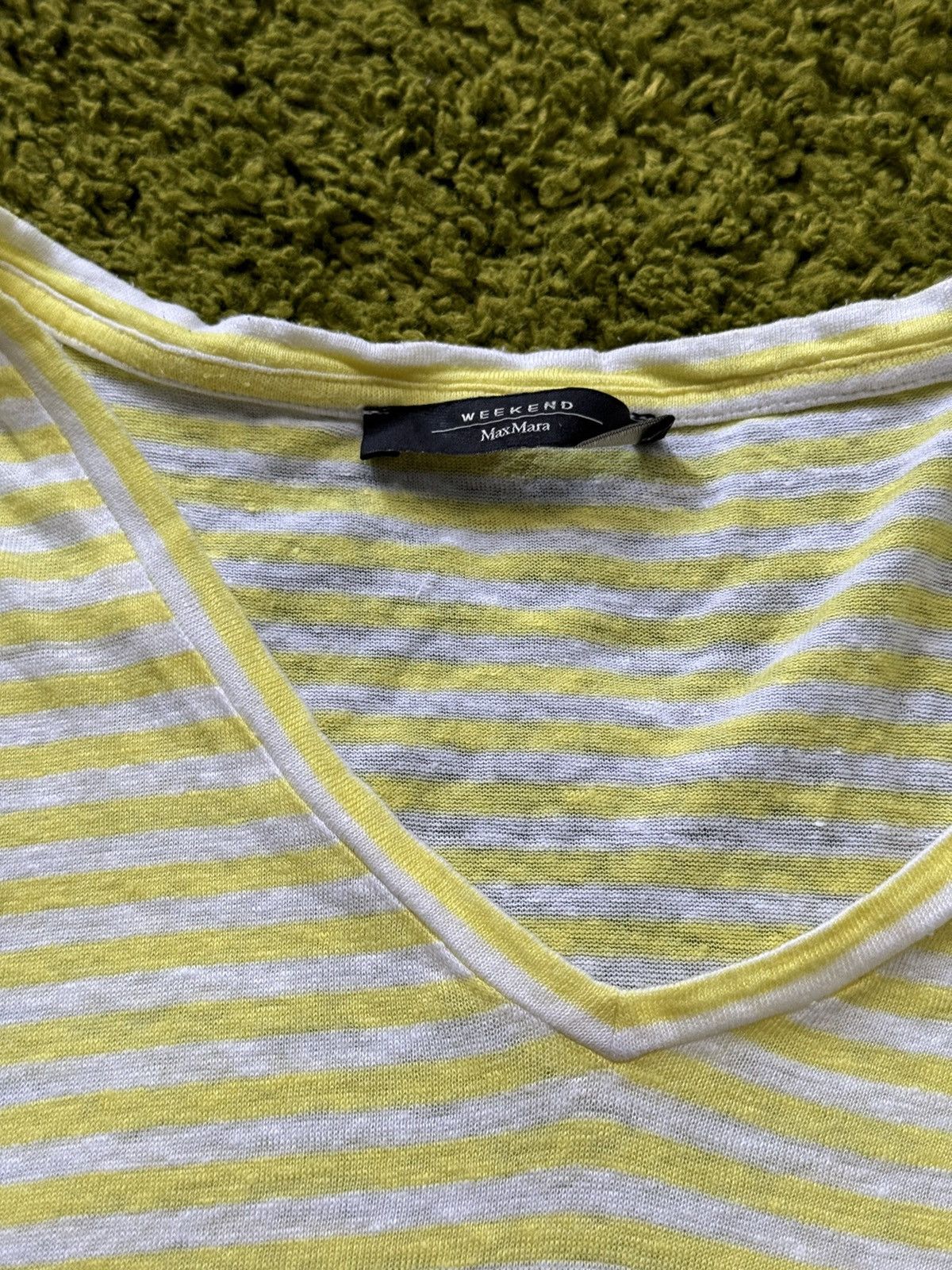 Designer × Max Mara × Weekend Max Mara Max Mara Weekend striped linen t-shirt Size M / US 6-8 / IT 42-44 - 6 Thumbnail