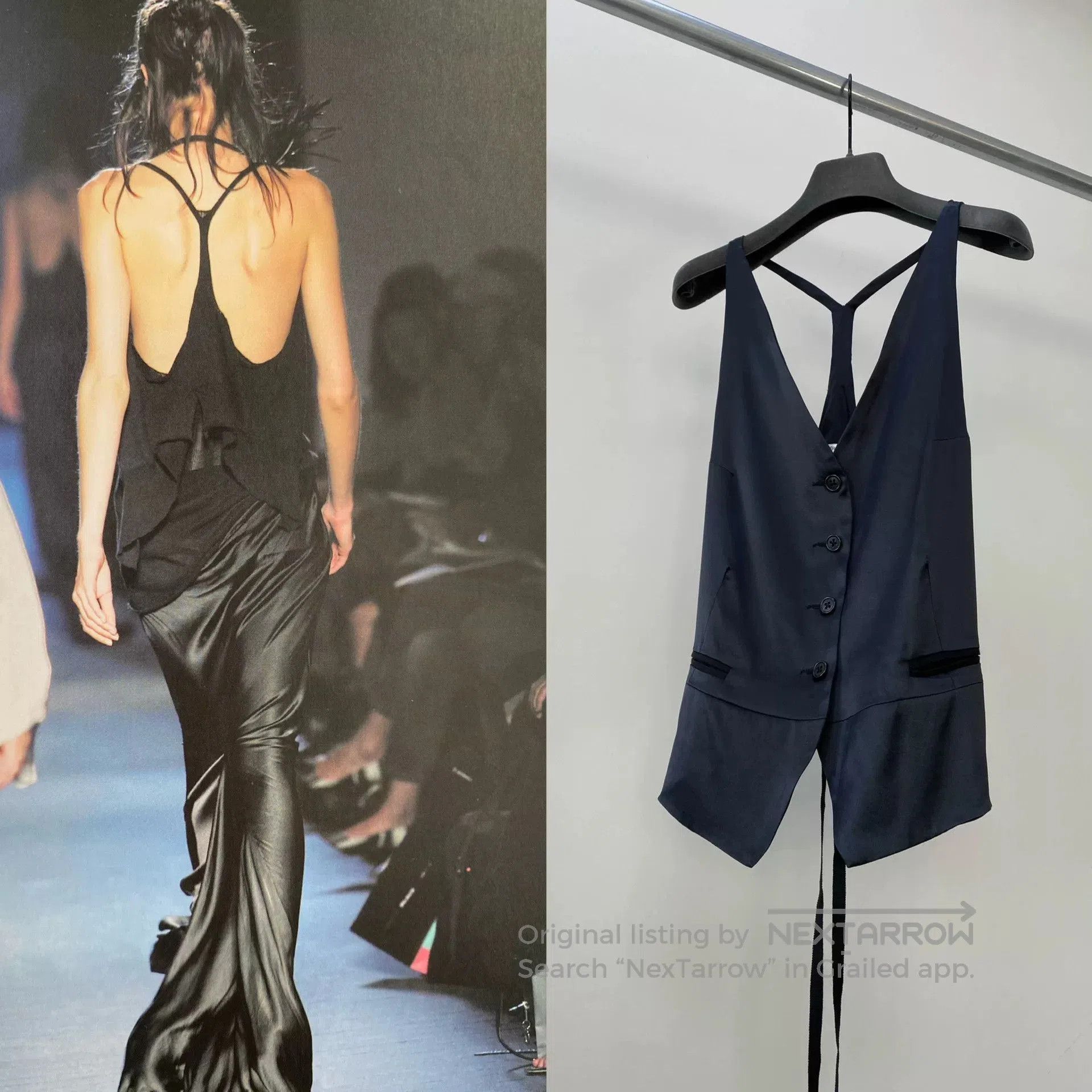 Ann Demeulemeester Ann Demeulemeester 2006 Spring Silk Vest. Size XS / US 0-2 / IT 36-38 - 1 Thumbnail
