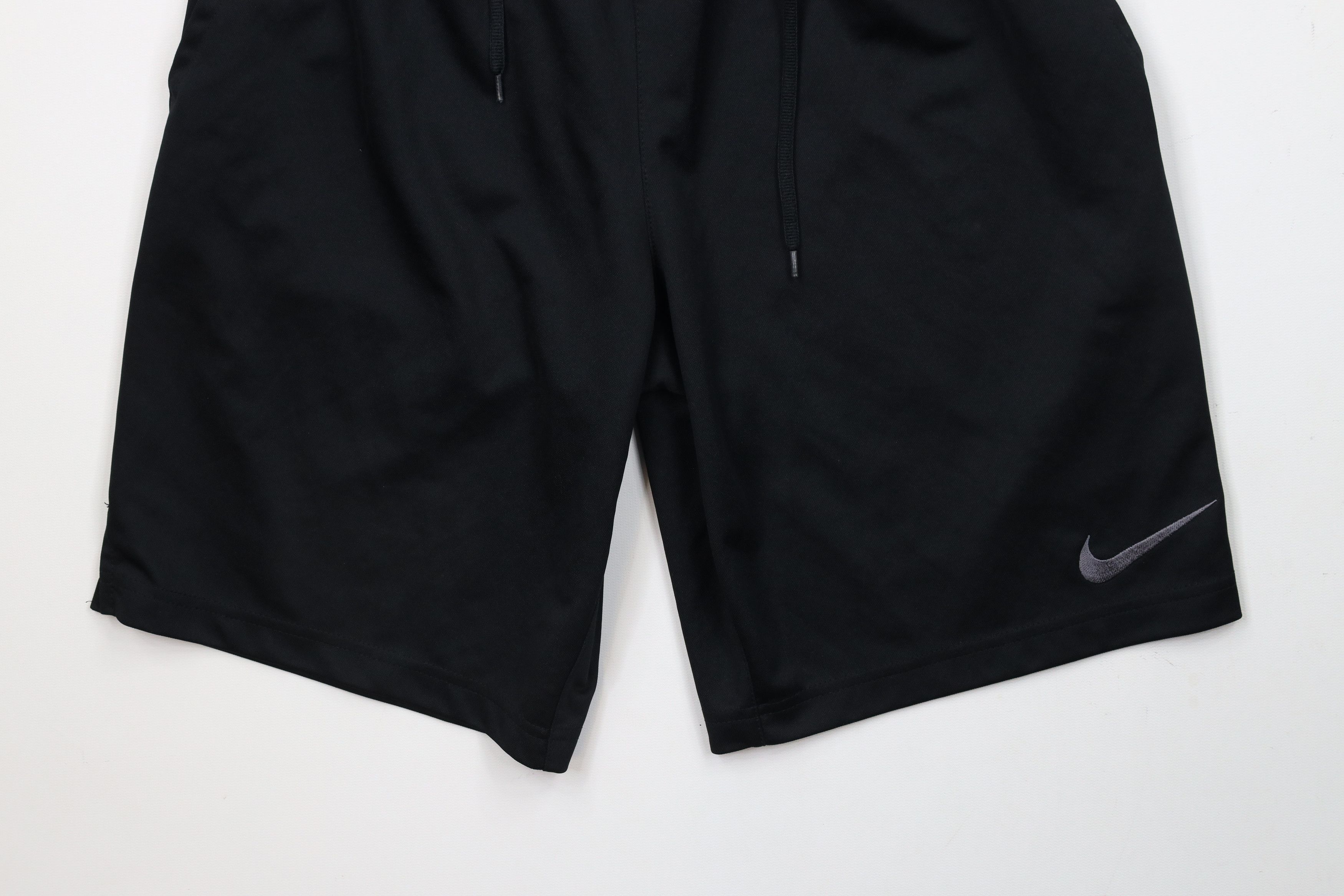 Nike × Vintage Vintage Nike Big Swoosh Above Knee Training Shorts Black Size US 30 / EU 46 - 4 Thumbnail