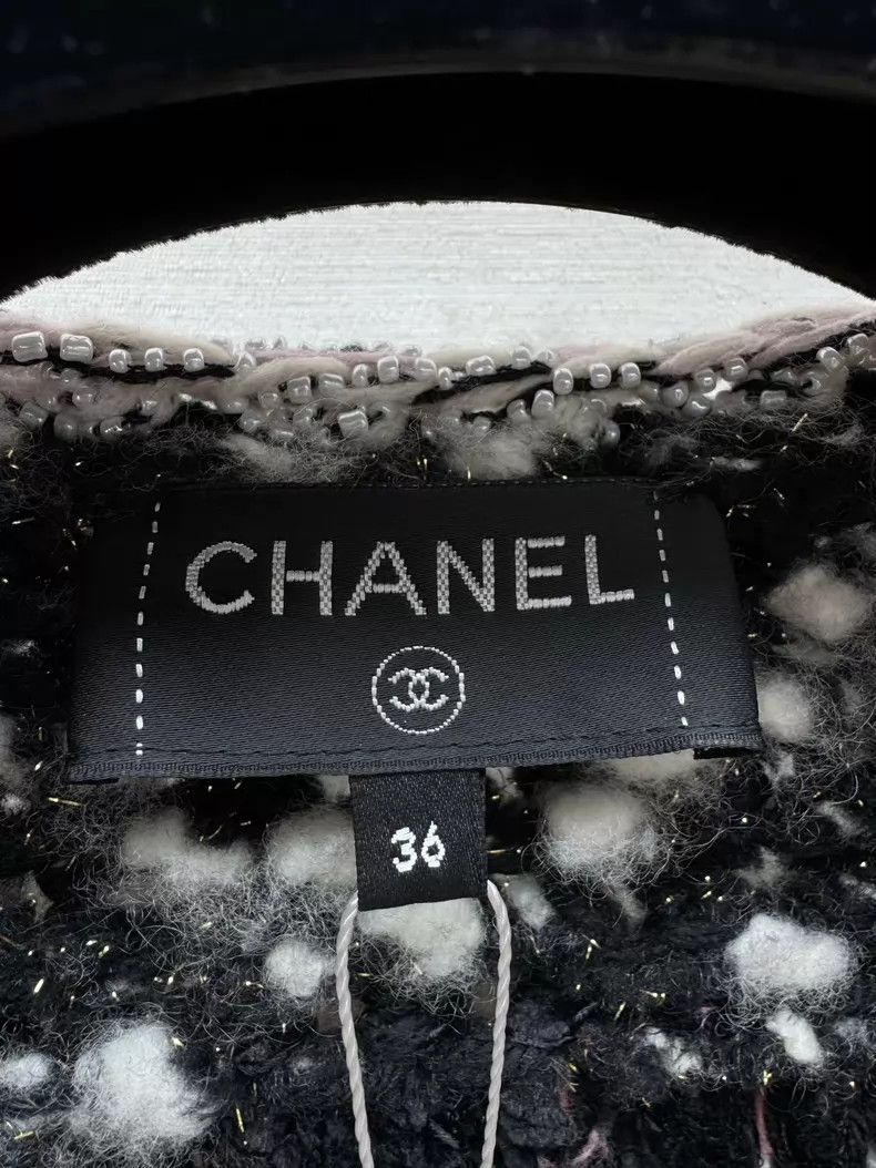 Chanel Chanel Overweight black pink beaded braided jacket Size XS / US 0-2 / IT 36-38 - 3 Thumbnail