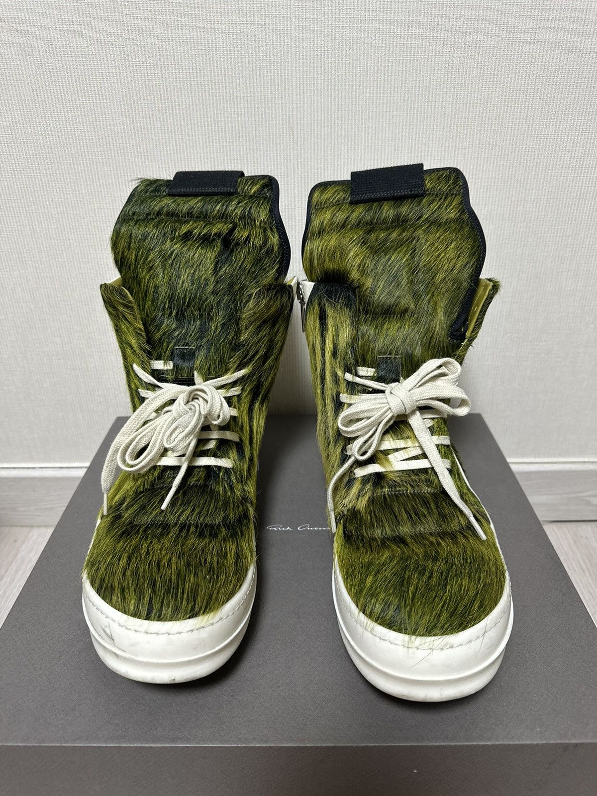 Rick Owens Rick Owens Seeyuh Grinch Pony Hair Acid Milk Geobasket Size US 10 / EU 43 - 2 Thumbnail