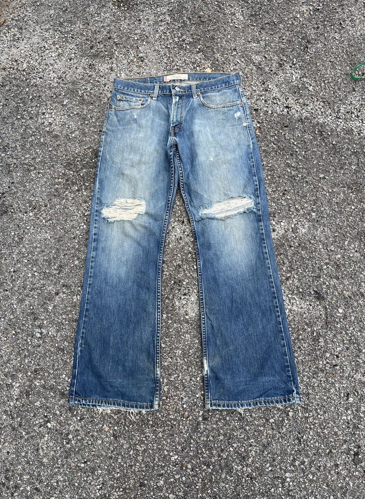 Levi's Vintage Levis 527 Flare Bootcut Bell Bottom Jeans Distressed Size US 32 / EU 48 - 1 Thumbnail