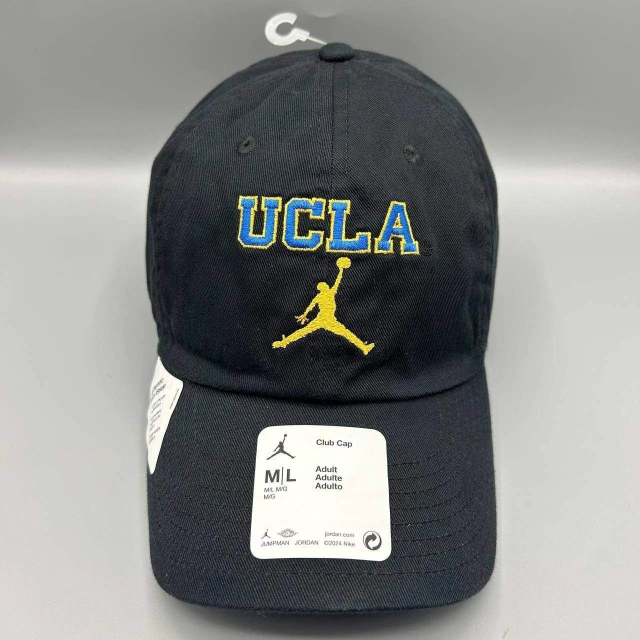 Jordan Brand UCLA Bruins x Air Jordan Club Hat M-L NCAA Strap Back Cotton Size ONE SIZE - 1 Thumbnail