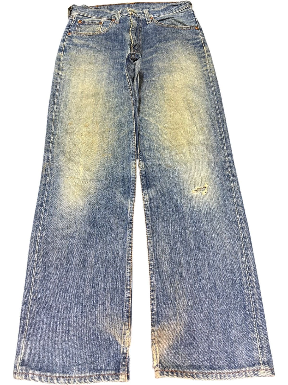 Levi's Vintage 90s Levis 502 Mud Wash Distress Loose Jeans Size US 28 / EU 44 - 1 Thumbnail