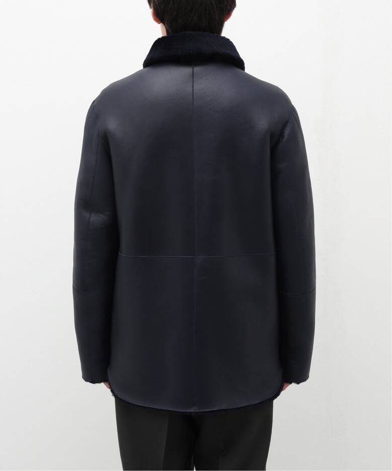 Jil Sander o1loc1c0426 Reversible Shearling Jacket in Dark Blue Size US M / EU 48-50 / 2 - 2 Thumbnail