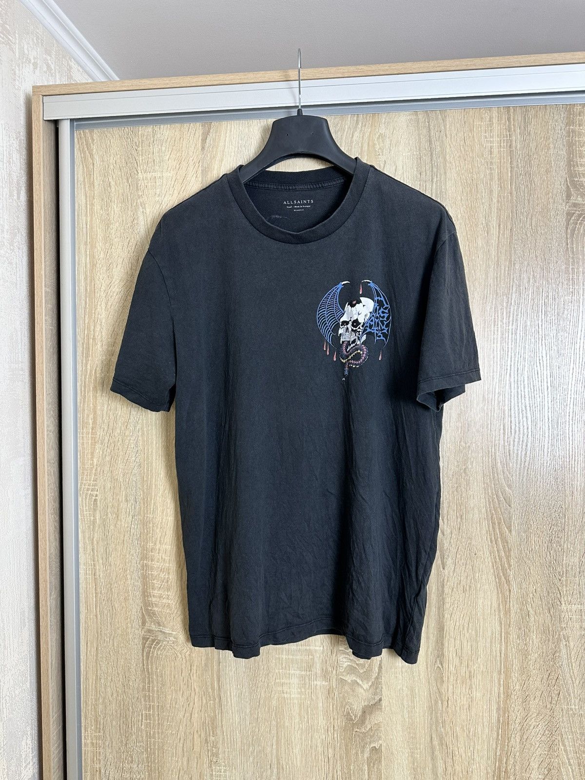 Allsaints 🔥 Allsaints Bat Skull Snake Logo Y2K Art T Shirt Affliction Size US S / EU 44-46 / 1 - 4 Thumbnail