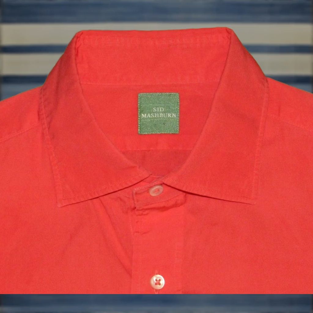 Sid Mashburn SID MASHBURN Coral Long Sleeve Button Down Shirt M Mens Size US M / EU 48-50 / 2 - 1 Thumbnail