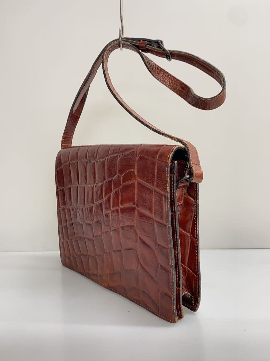 Jean Paul Gaultier Crocodile Embossed Leather Shoulder Bag Size ONE SIZE - 2 Thumbnail