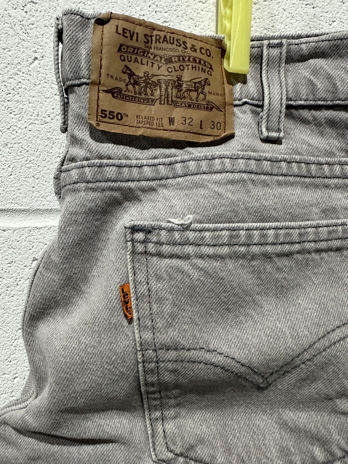 Levi's Vintage Levi’s 550 Orange Tab Jeans Made in USA Grey Relaxed Size US 32 / EU 48 - 5 Thumbnail