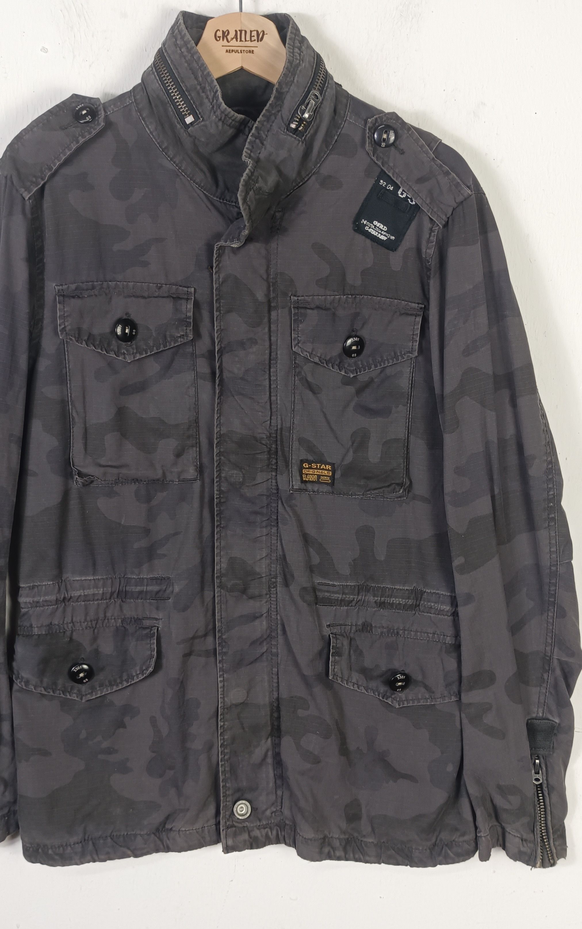 G-Star G Star Raw Denim Military Tactical Jacket Size US L / EU 52-54 / 3 - 3 Thumbnail