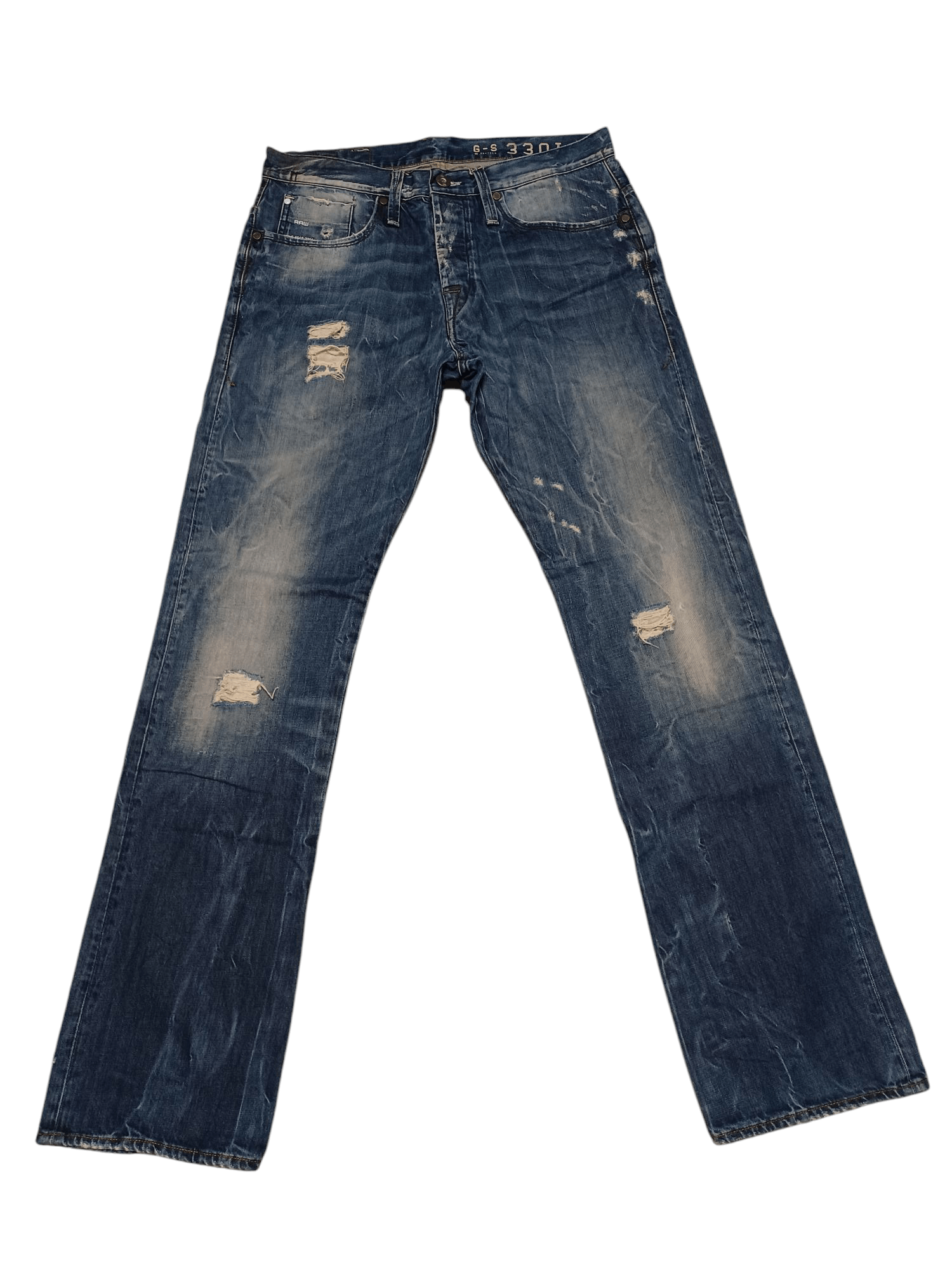 G-Star G STAR RAW DISTRESSED FIRE AVANT GARDE JEANS DENIM Size US 34 / EU 50 - 1 Thumbnail