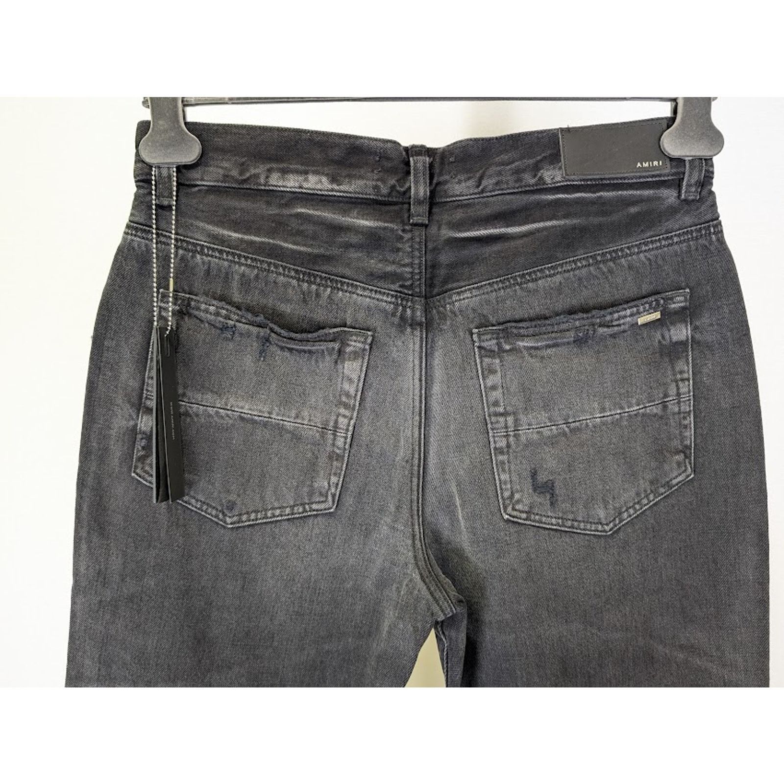 Amiri o1rshd1 Stack Straight Jeans in Faded Black Size US 31 - 17 Thumbnail
