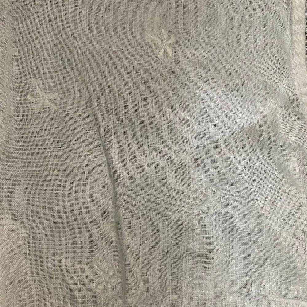 Designer Pre Owned White Hand Made Blouse L Size L / US 10 / IT 46 - 4 Thumbnail