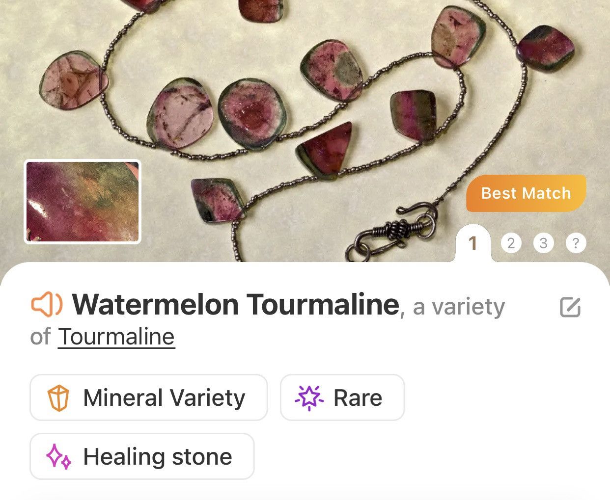 Handmade Handcrafted watermelon tourmaline dogtooth 925 necklace Size ONE SIZE - 6 Thumbnail