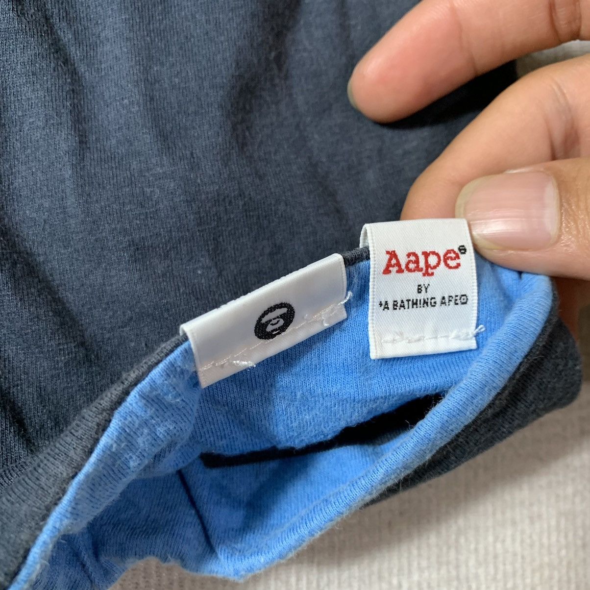 Aape Aape by A Bathing Ape Reversible Long Sleeve Tee Size US L / EU 52-54 / 3 - 8 Thumbnail