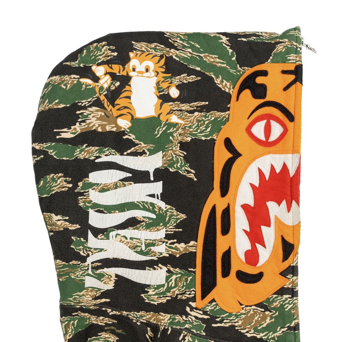 Bape Tiger Full Zip Hooded Sweatshirt 1st Camo Green Size US L / EU 52-54 / 3 - 3 Thumbnail