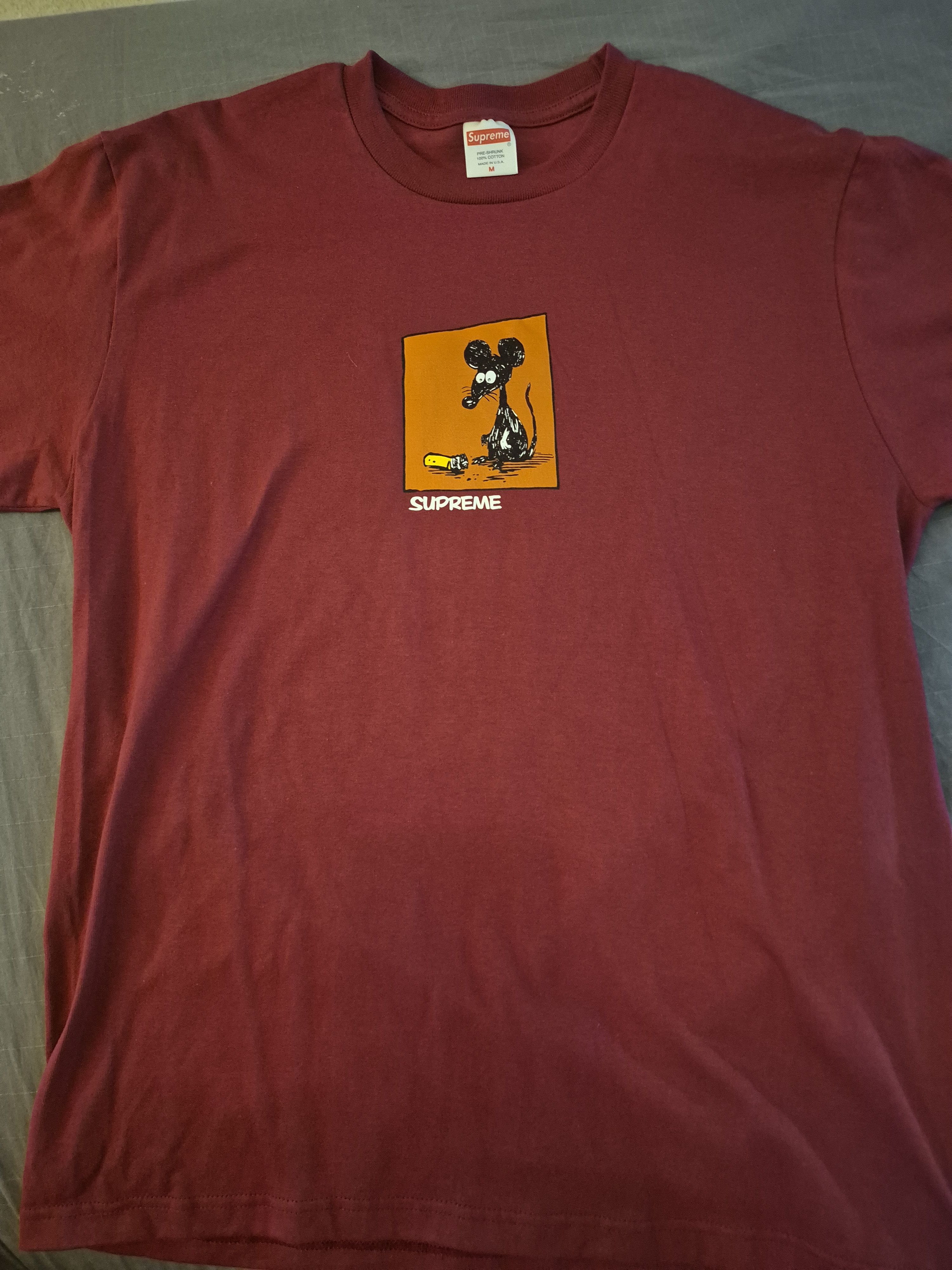 Supreme Supreme Red Rat Tee Size Medium Size US M / EU 48-50 / 2 - 1 Thumbnail
