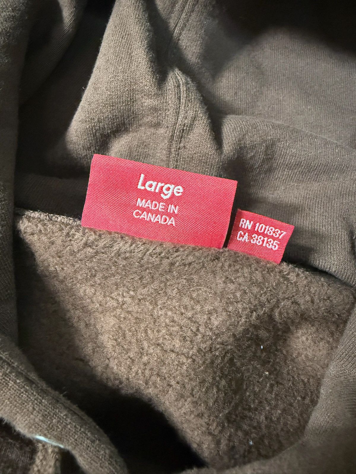 Supreme Supreme USA Hoodie Brown Large FW21 Size US L / EU 52-54 / 3 - 4 Thumbnail