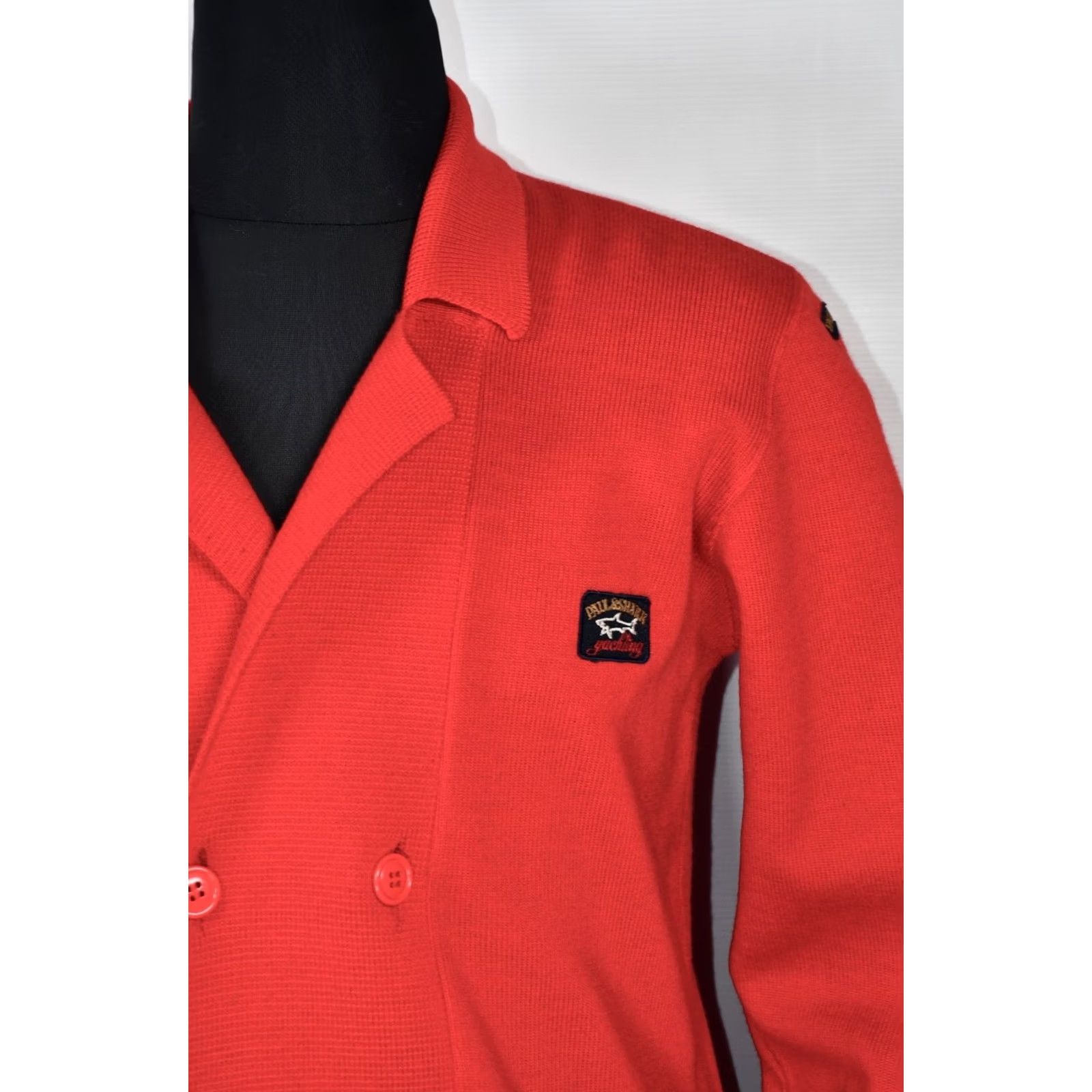 Paul & Shark VINTAGE Paul & Shark Yachting Cardigan Sweater Sleeve Long Size L Red Wool Acrylic Knit Logo Men's Size US L / EU 52-54 / 3 - 4 Thumbnail