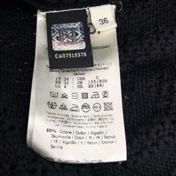 Fendi Fendi Black Logo Pattern Knit Cardigan Size US XS / EU 42 / 0 - 6 Thumbnail
