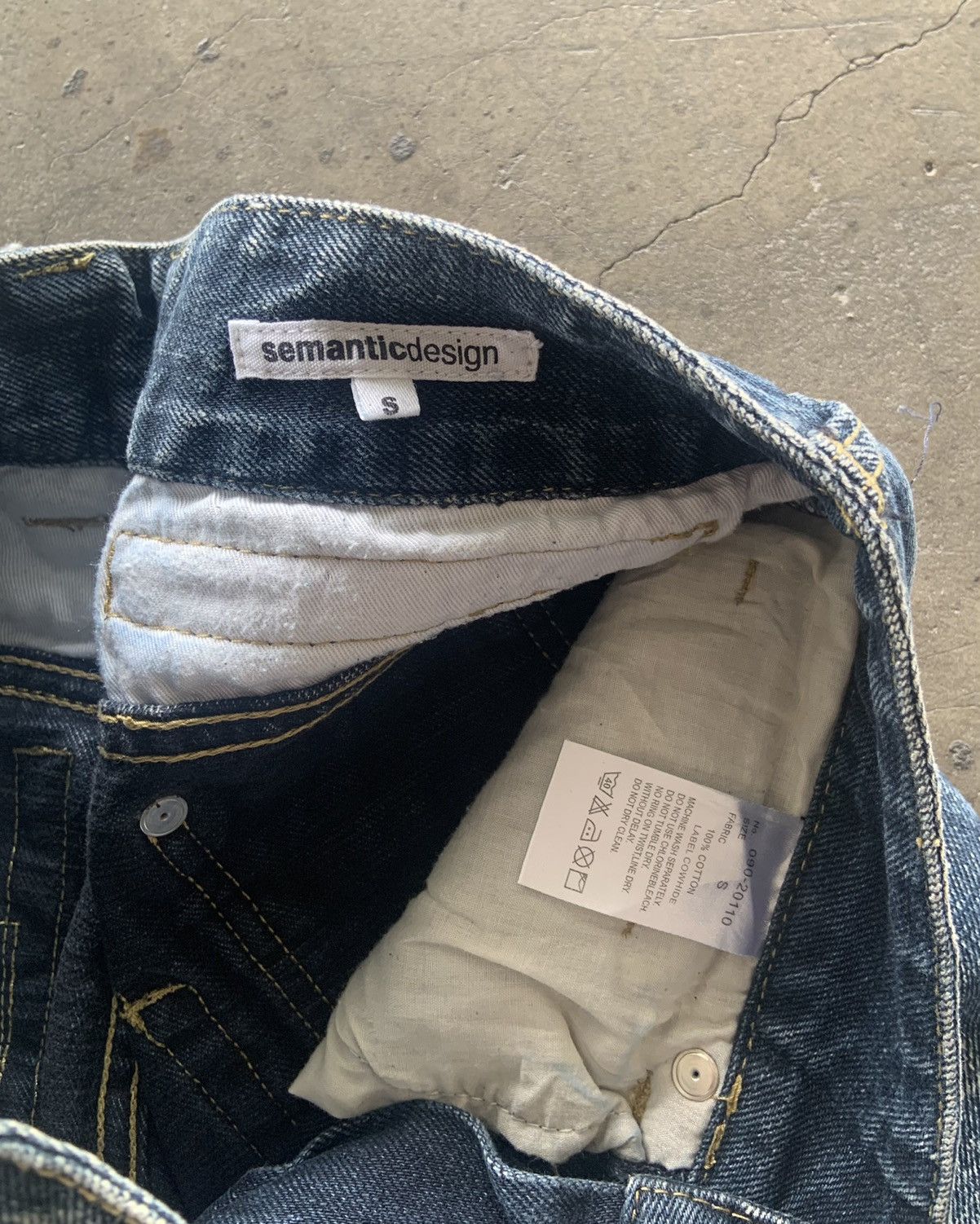 If Six Was Nine × Le Grande Bleu (L.G.B.) × semanticdesign Semantic Design Bondage Flared Jeans Size US 28 / EU 44 - 6 Thumbnail