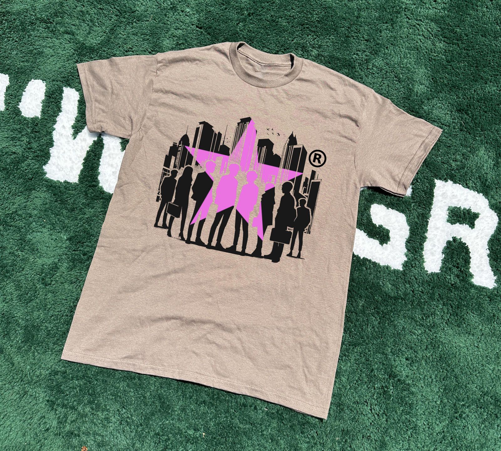 Japanese Brand Commune 2 Tee Sand / Pink Size US M / EU 48-50 / 2 - 1 Preview