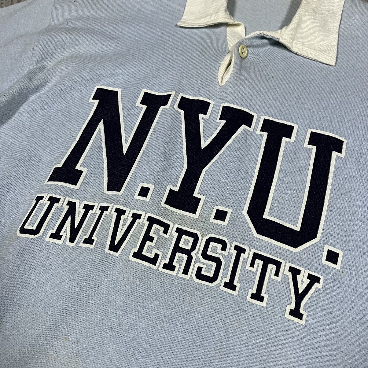 Vintage Vintage N.Y.U. University single stich polo Size US S / EU 44-46 / 1 - 8 Thumbnail