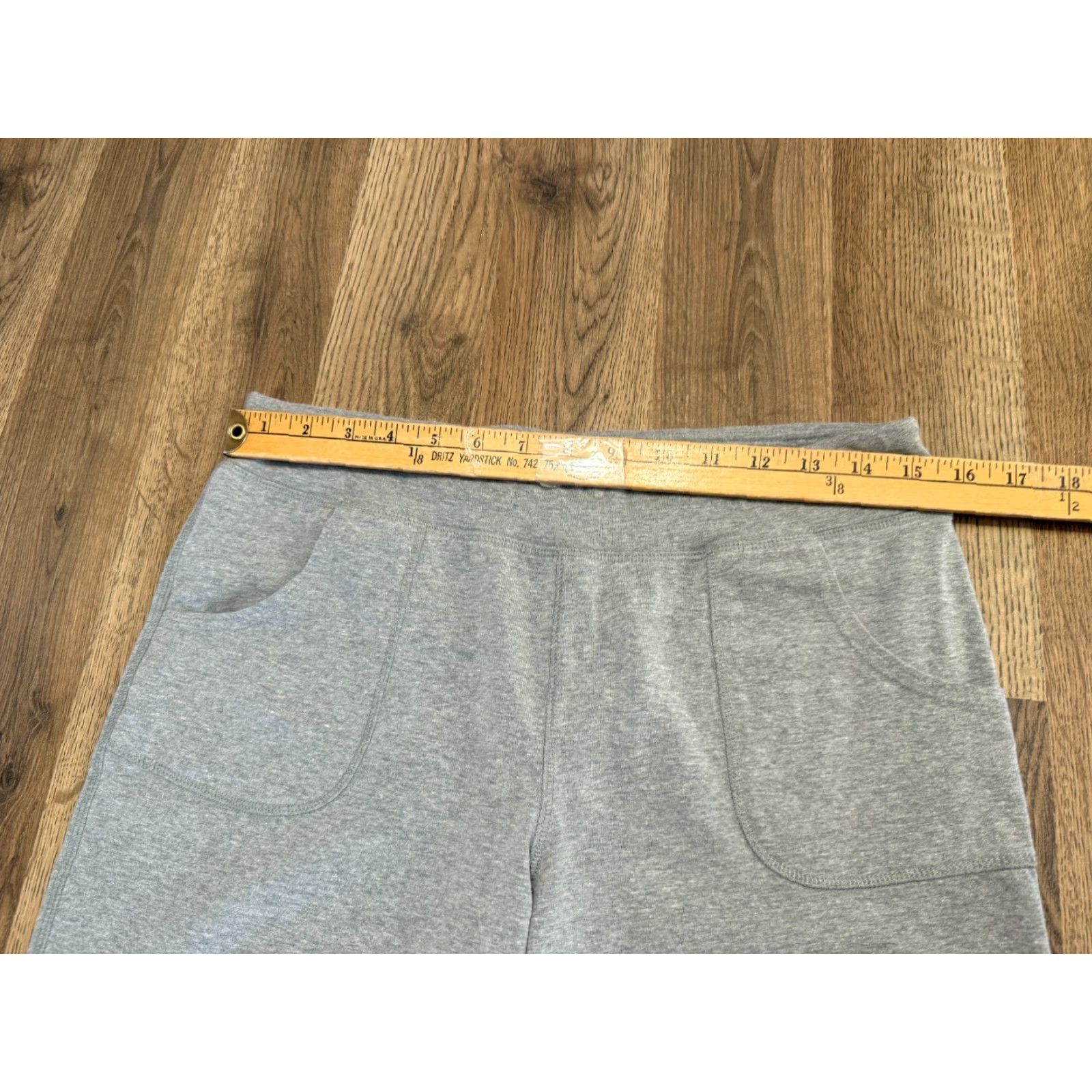 Vintage Mix & Co. Pants Capris, Women's Size Medium, Gray, Pull On, Casual, Flat Front, Regular Rise, Machine Washable, Fall Spring Summer, Women, Pants Size 32" / US 10 / IT 46 - 6 Thumbnail