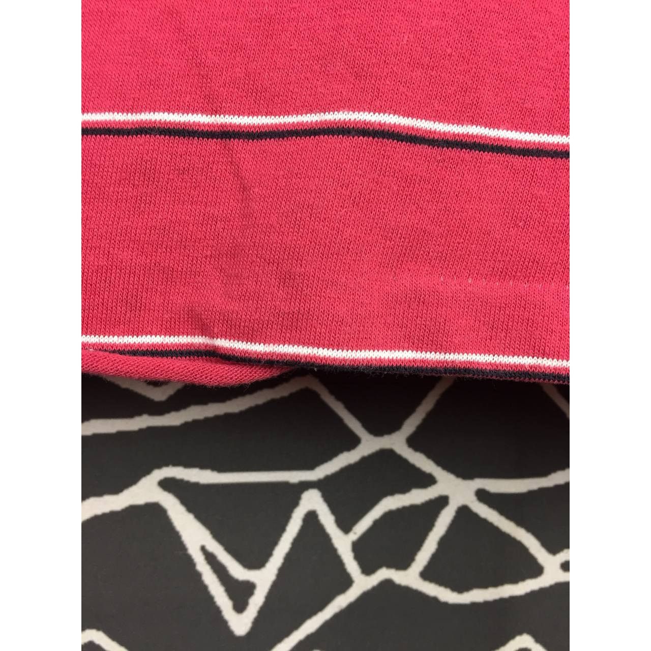 Le TIGRE × Vintage Vtg Le Tigre Embroidered Logo Made In Usa Striped Polo Tee Size US S / EU 44-46 / 1 - 9 Thumbnail