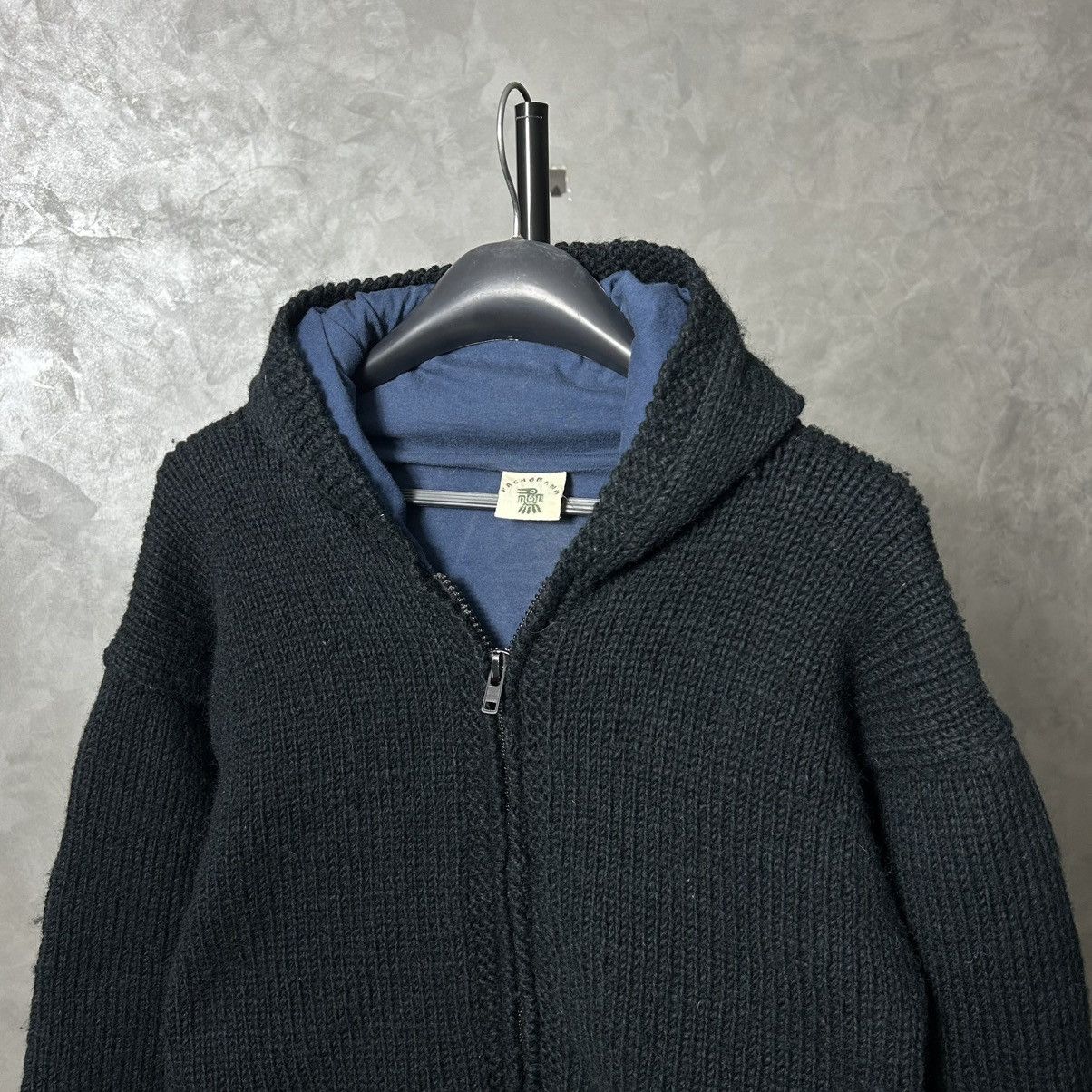 Handmade Pachamama Wool Handknit Zip Sweater Jacket Size M / US 6-8 / IT 42-44 - 6 Thumbnail
