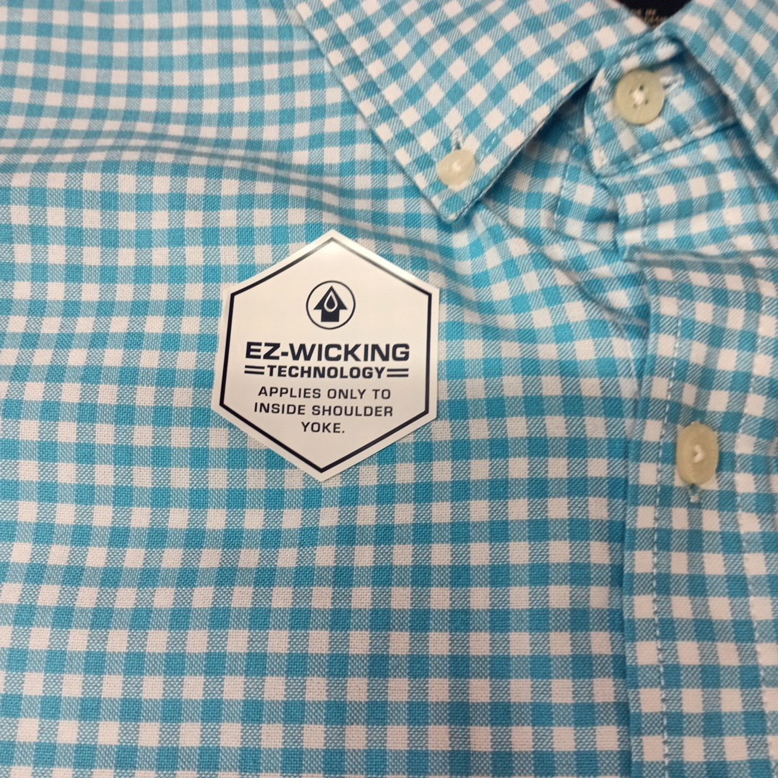 U.S. Polo Assn. U.S. Polo Assn. Button Woven Shirt Men's L Blue White Check Size US L / EU 52-54 / 3 - 5 Thumbnail