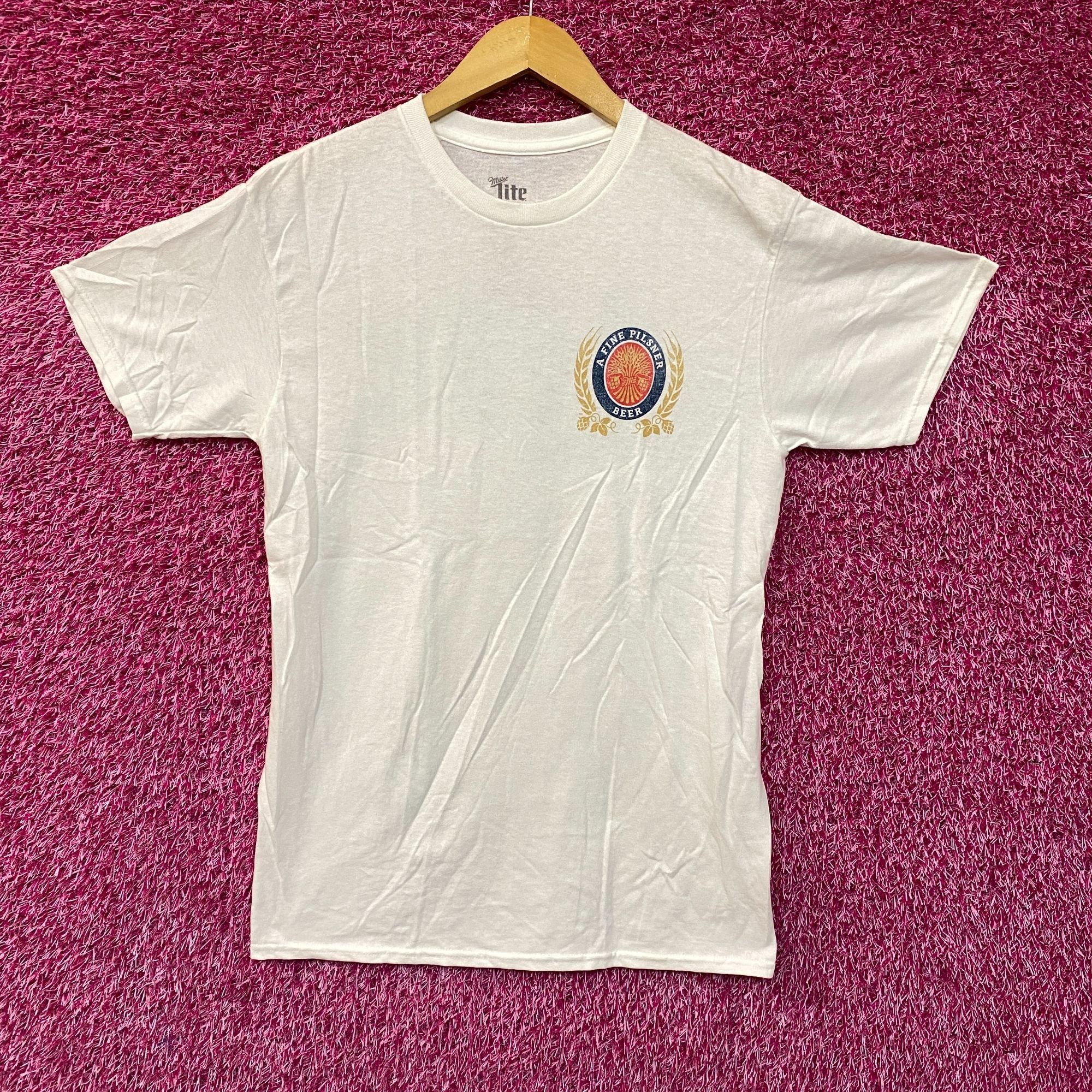 Junk Food Luv Miller Lite Beer Logo Graphic Design Vintage Style Shirt Size US XS / EU 42 / 0 - 1 Thumbnail