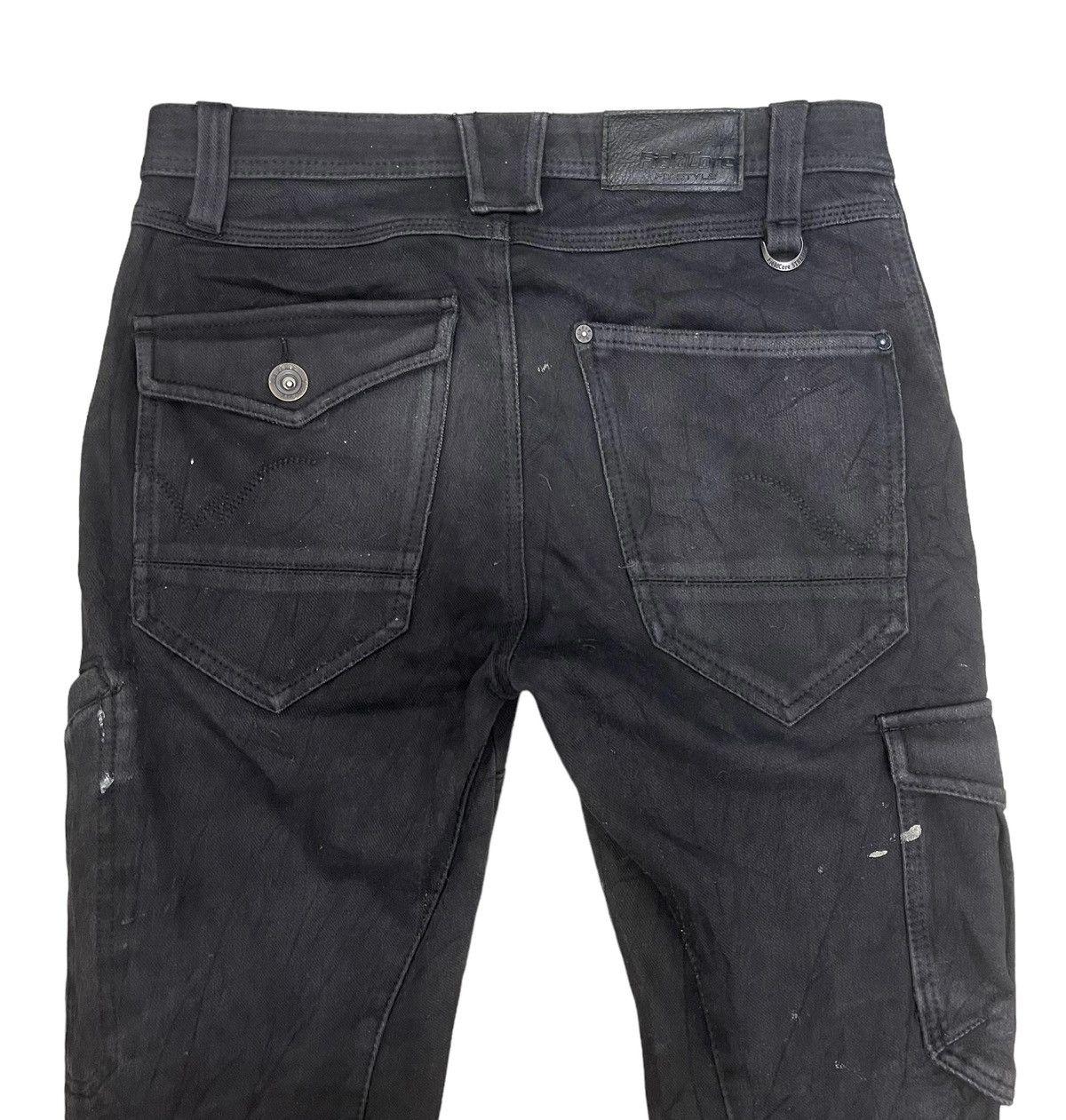 Japanese Brand Serenede Inspired by Fieldcore Painted Cargo Jeans Size US 30 / EU 46 - 5 Thumbnail