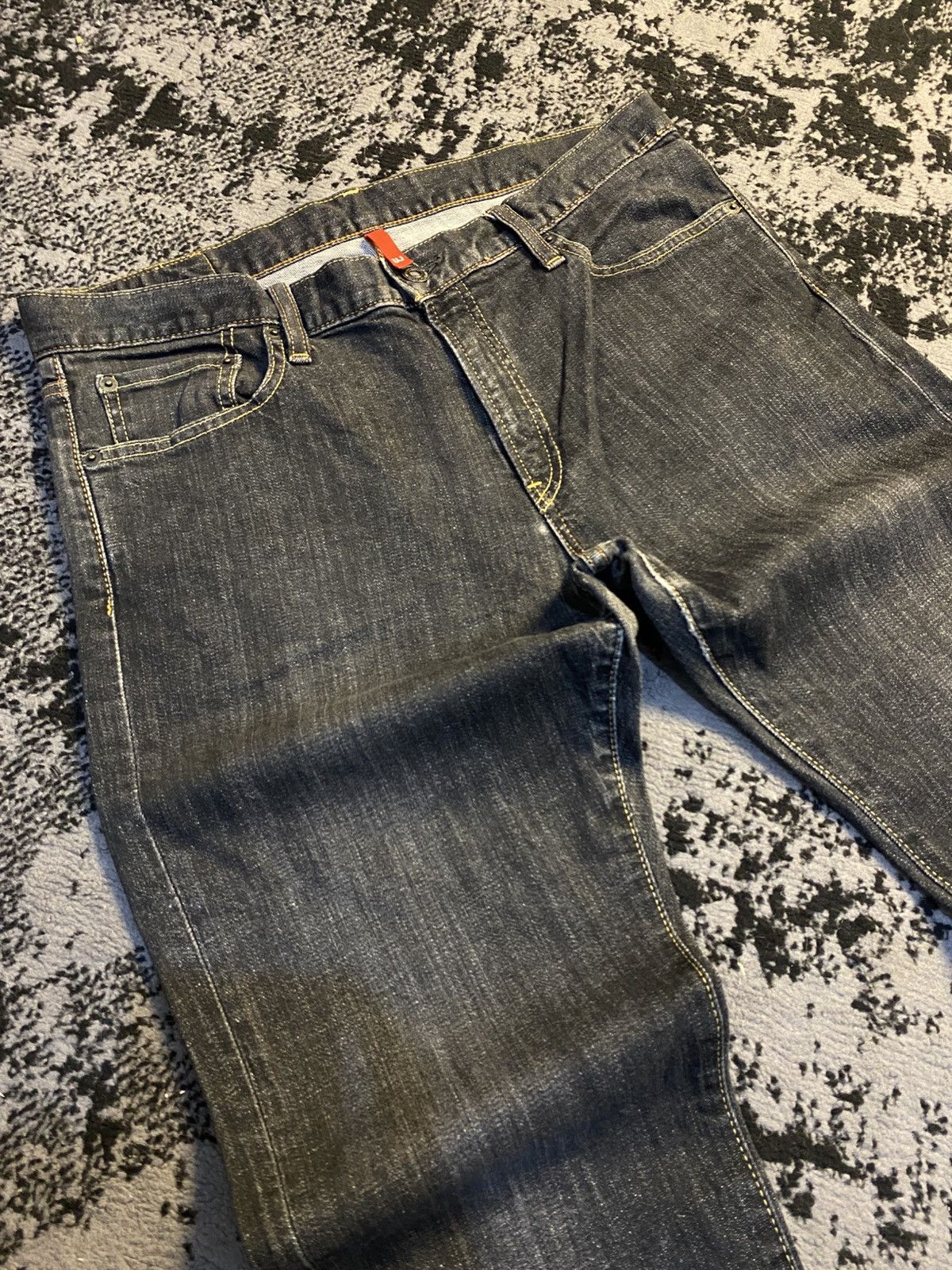Undercover × Uniqlo 2000s Uniqlo UJ S-001 Slim Fit Straight Black Jeans 🔥 Size US 33 - 10 Thumbnail