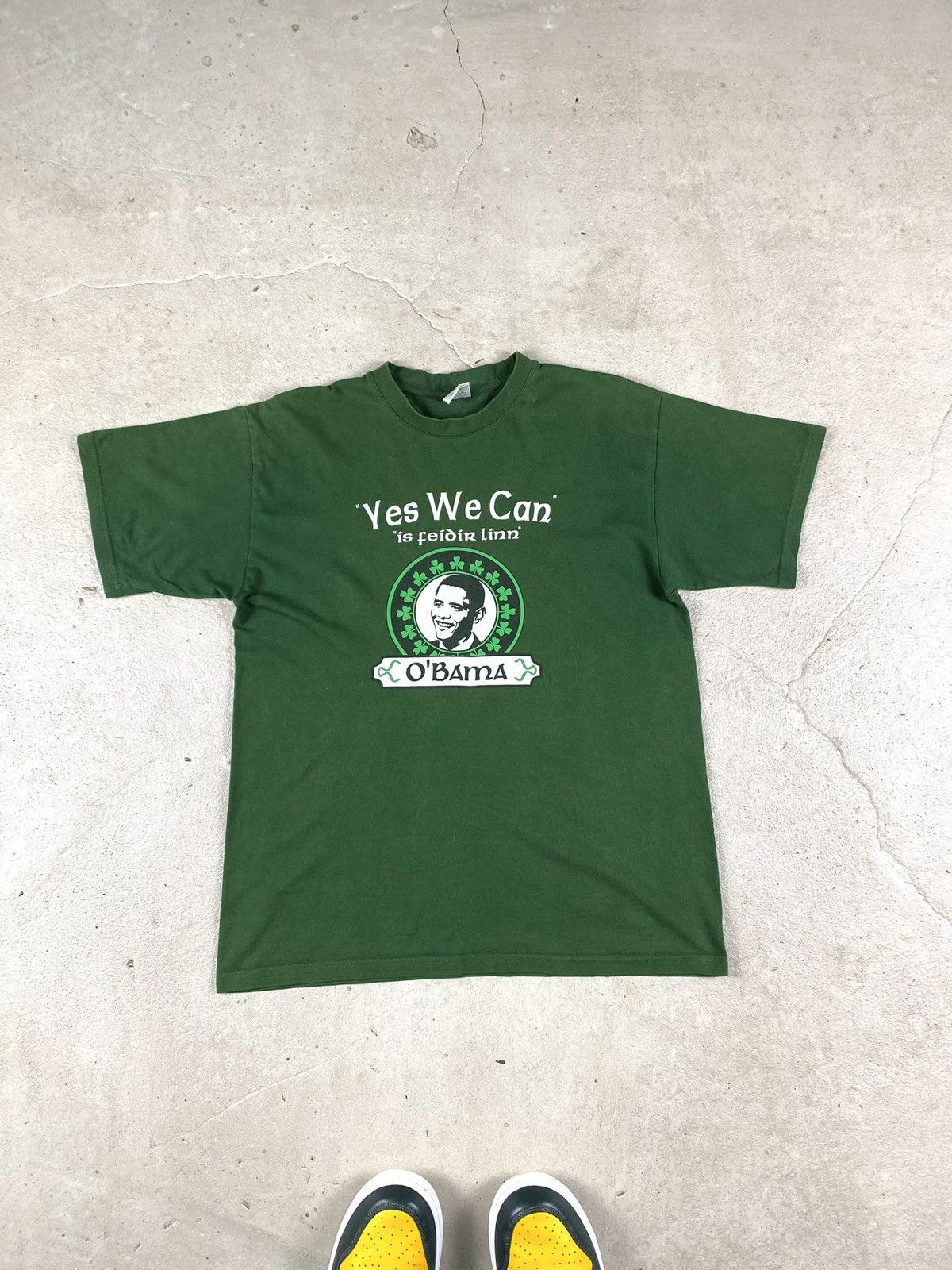 Japanese Brand 2008 Vintage Obama T Shirt Yes We Can Weed Supreme Style Size US S / EU 44-46 / 1 - 1 Thumbnail