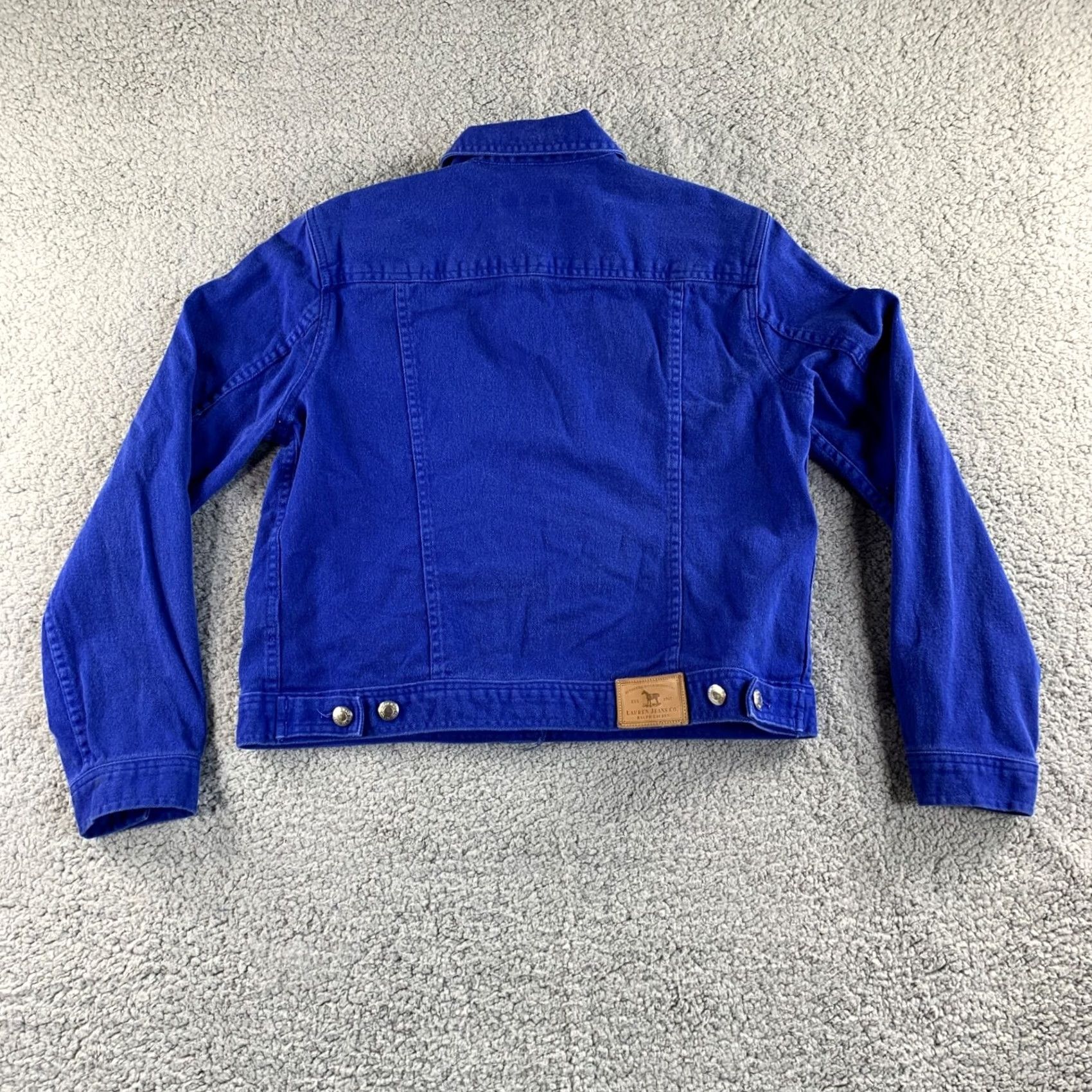 Ralph Lauren Lauren Jeans Ralph Lauren Trucker Jean Denim Jacket Women Large Stretch Blue NEW Size 36" / US 14 / IT 50 - 2 Thumbnail