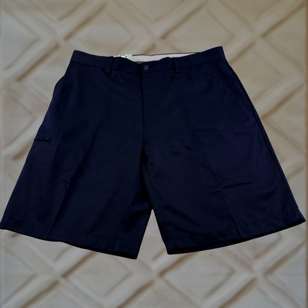 Champion Champions Tour Golf Shorts Navy Blue 34 Flat Front Button Waist 34 Pockets Chino Men Casual Sports Wear Size US 34 / EU 50 - 1 Thumbnail