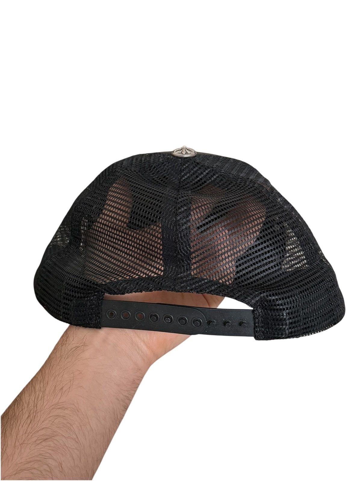 Chrome Hearts Vintage Triple 3 White Cross Trucker Hat Size ONE SIZE - 4 Thumbnail