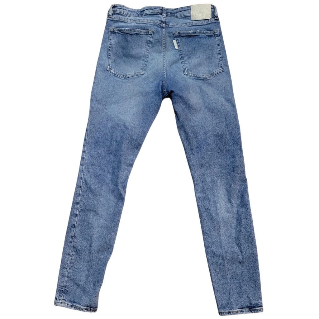 Haikure Haikure Cleveland Crop Distressed Comfort Men's Jeans 35/30 Size 35" - 2 Thumbnail