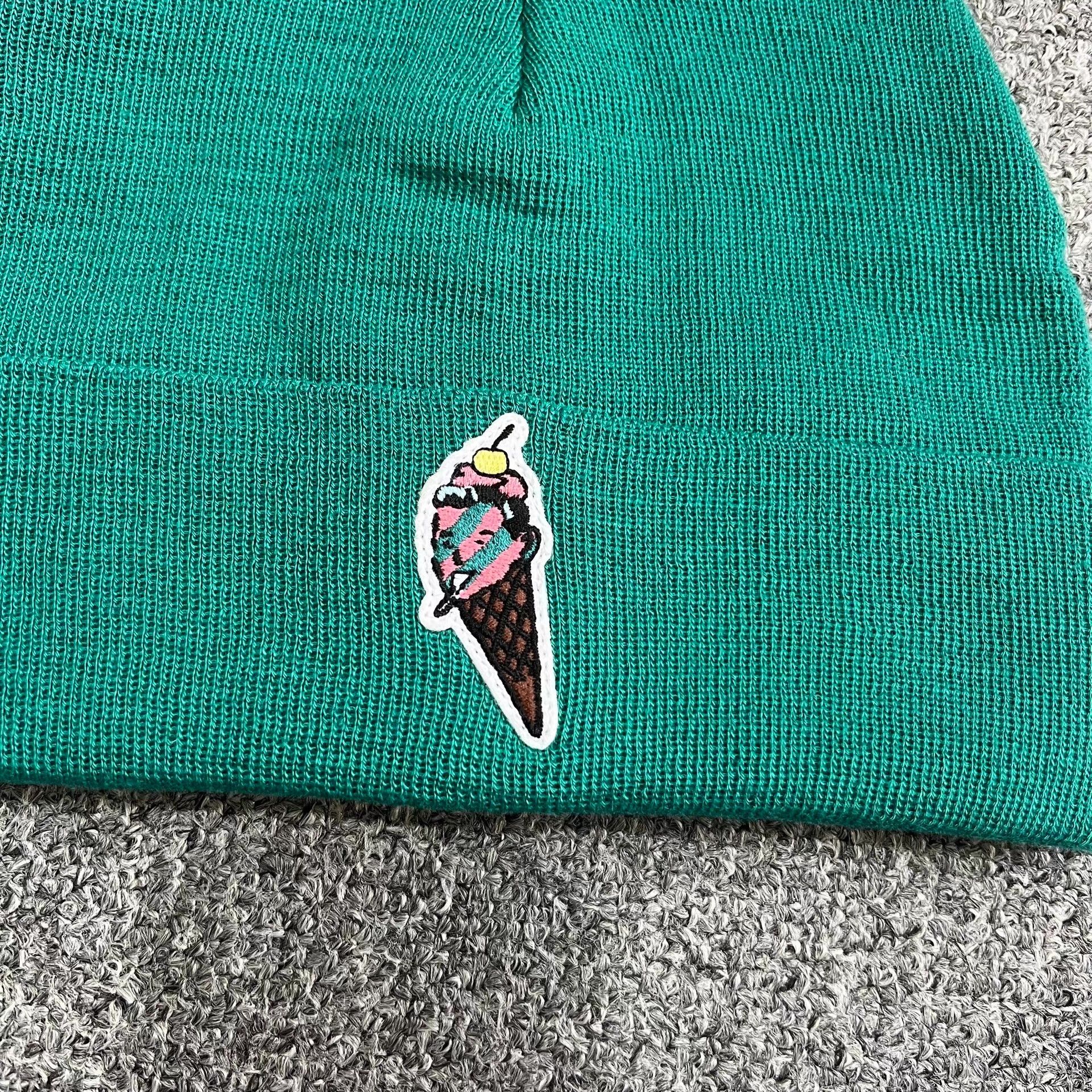 Billionaire Boys Club BBC ICECREAM Face Ice Cream Knitted Beanie Q7 Size ONE SIZE - 2 Thumbnail