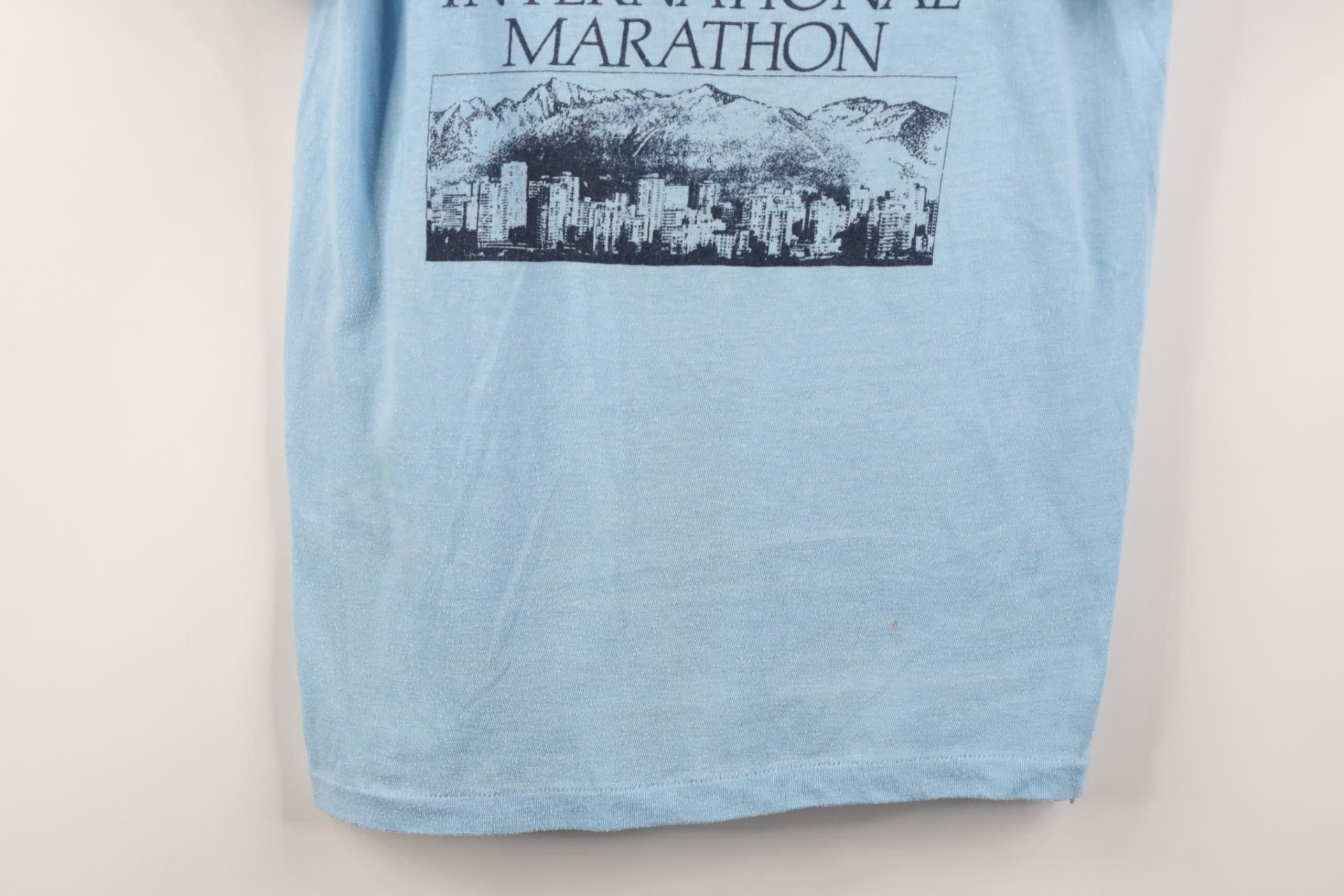 Nike Vintage 80s Nike 1982 International Marathon T-Shirt Size US S / EU 44-46 / 1 - 3 Thumbnail