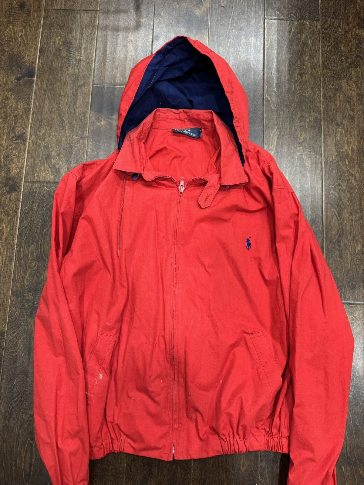 Polo Ralph Lauren Vintage Red Ralph Lauren Polo Rain Jacket Size US L / EU 52-54 / 3 - 1 Thumbnail