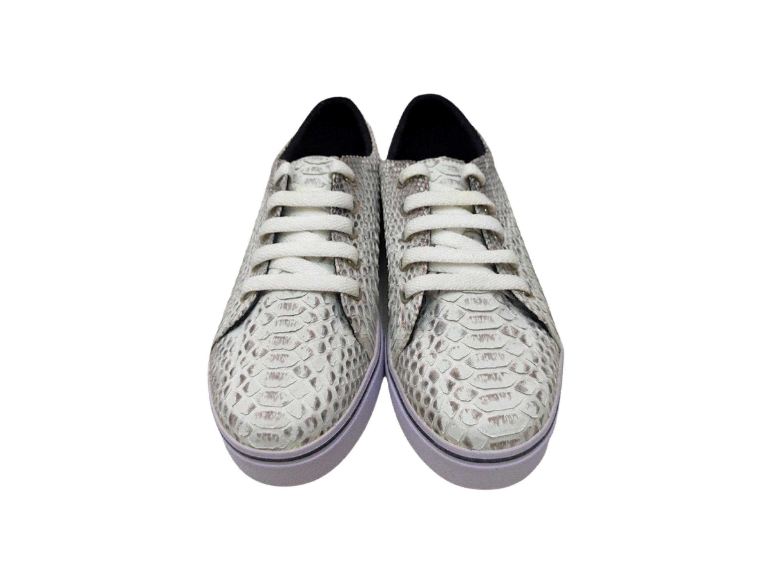 Handmade Snakeskin Casual Sneakers Size US 7 / EU 40 - 3 Thumbnail