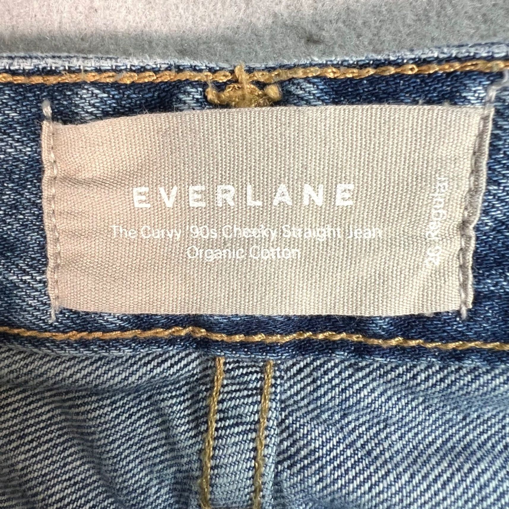 Everlane Everlane Jeans Women Size 26 Blue Cotton Denim Straight 5-Pocket 90s Curvy Size 26" / US 2 / IT 38 - 3 Thumbnail