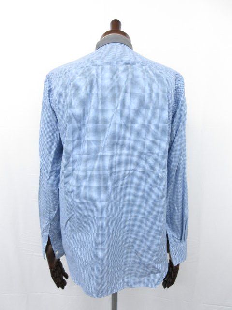 Comme des Garcons SHIRT Shirt Check Pattern Button Up Long Sleeve Navy x White Size US S / EU 44-46 / 1 - 2 Thumbnail